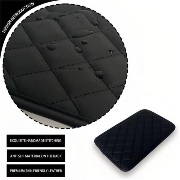 Car Armrest pad Comfortable Armrest Cover (Black, Universal) - Picture 6 of 8